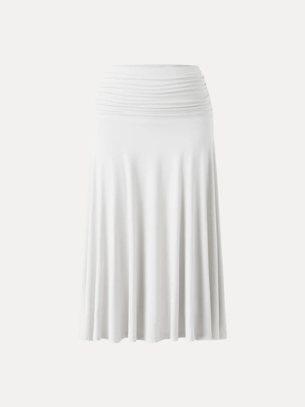 NWT Eco-SkinKiss® Flowy Side Ruched A-line Midi Skirt in XS